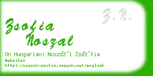 zsofia noszal business card